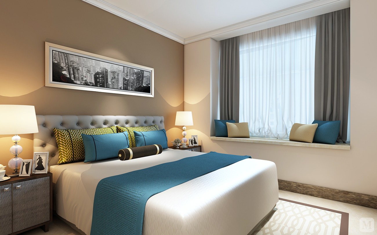 简约卧室吊顶装修效果图