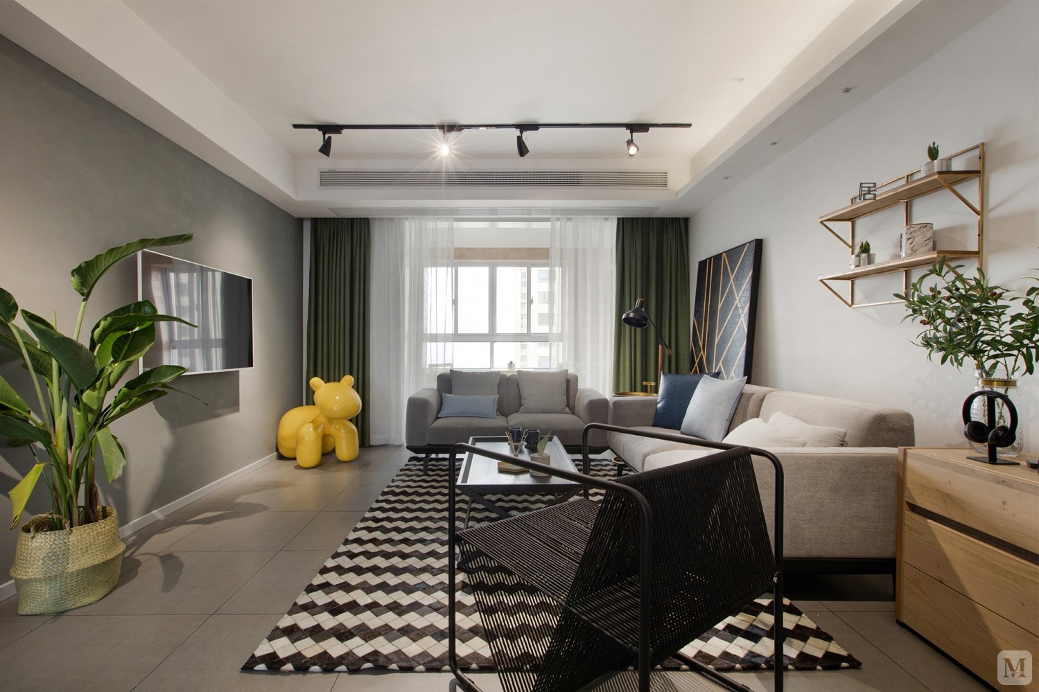 8万120㎡混搭三房装修120平米北欧风情