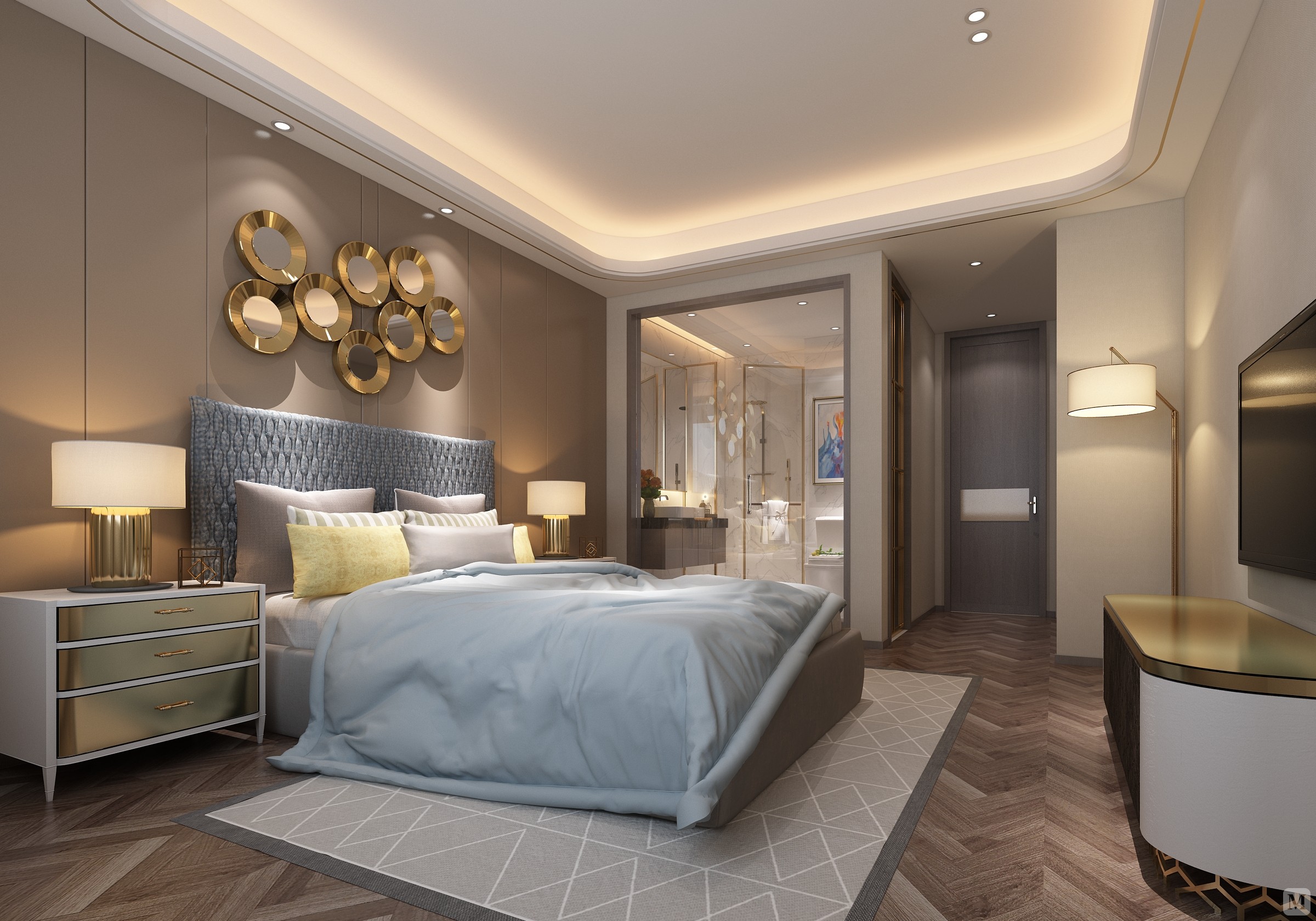 现代风格的居室重视个性和创造性的表现,即不主张追求高档豪华,而着力