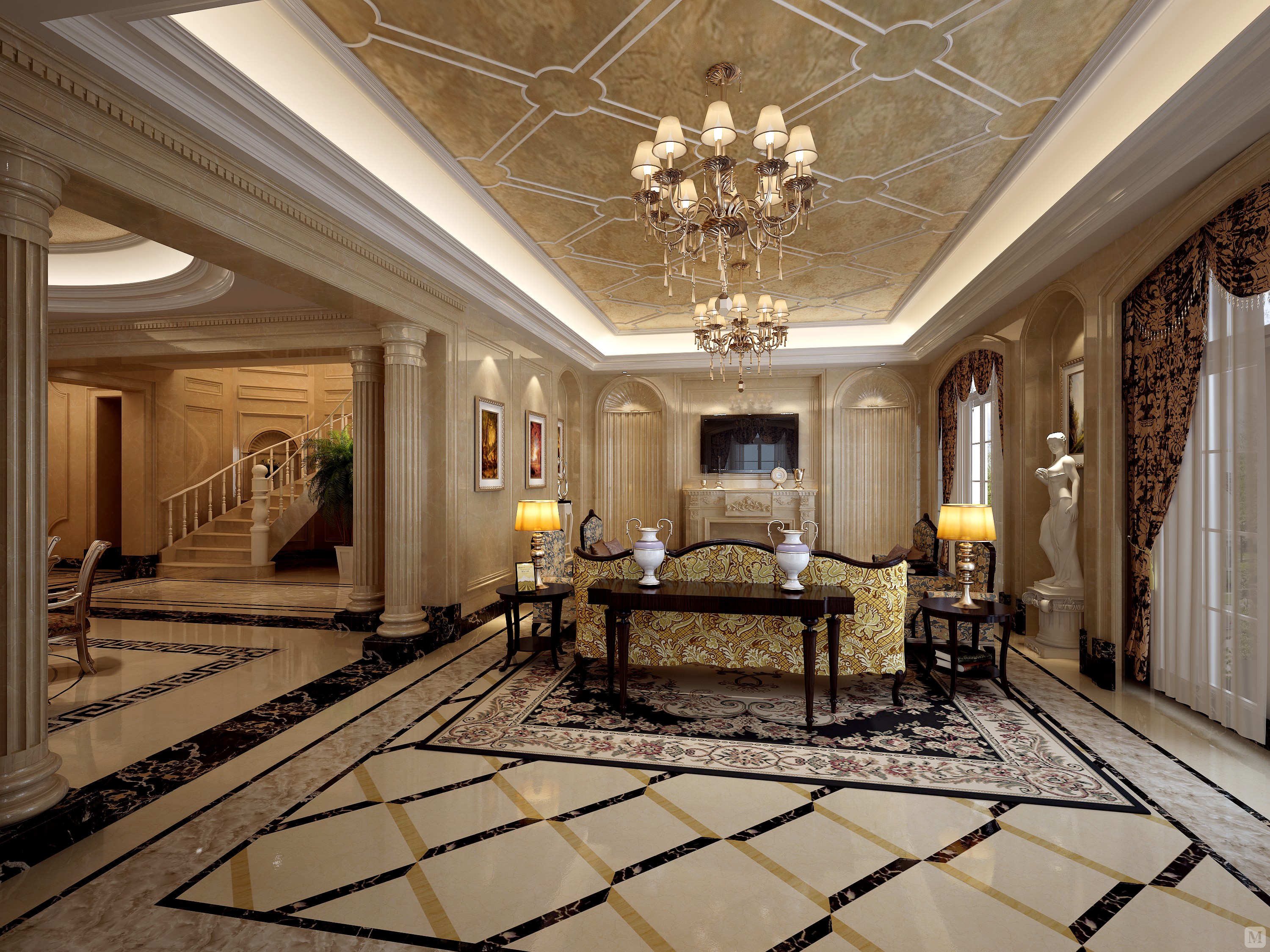 4万258㎡简欧三房装修路桥玫瑰园小欧美