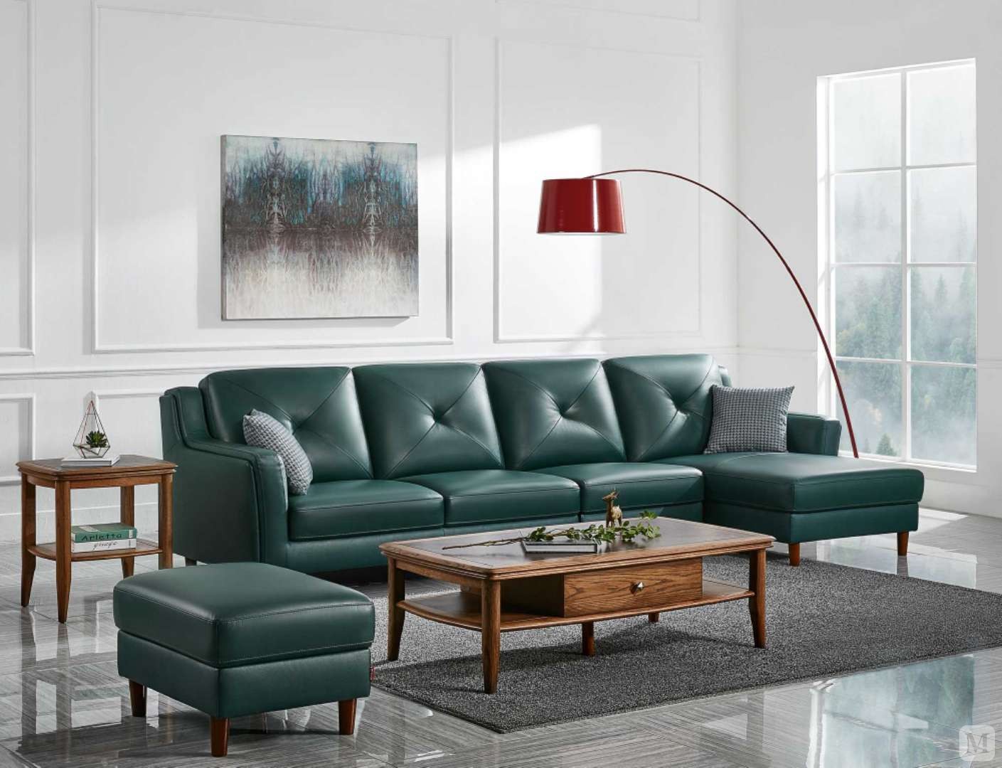 顾家家居 沙发 新款北欧真皮沙发 顾家