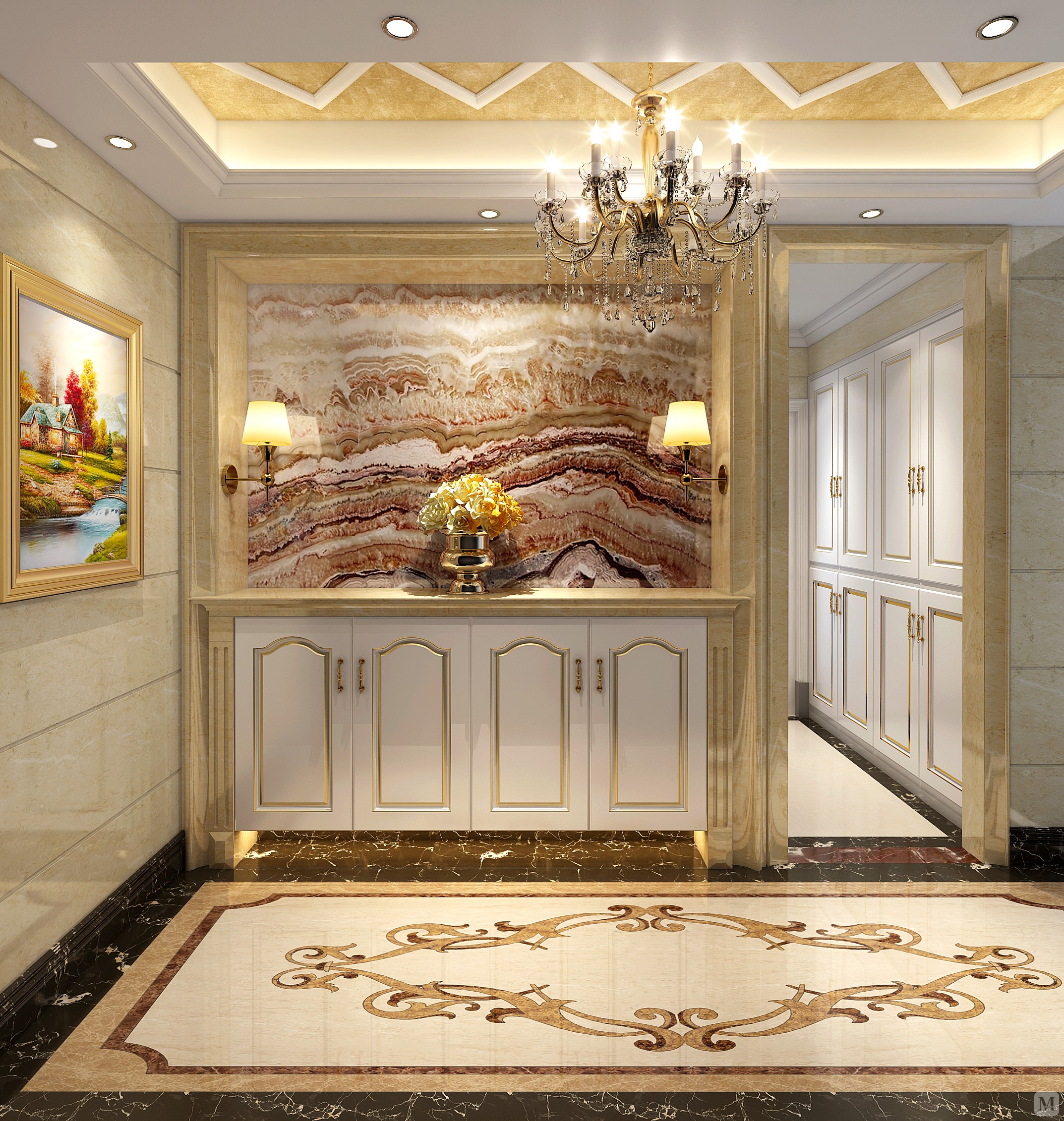 简欧玄关装修效果图