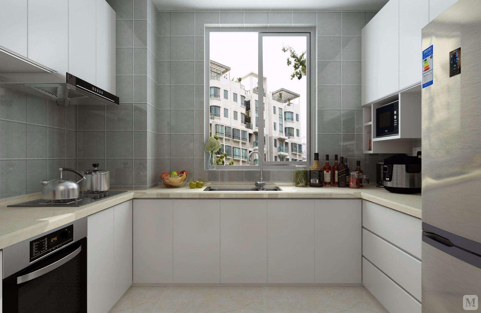 8万109㎡简约三房装修现代简约风简净其华