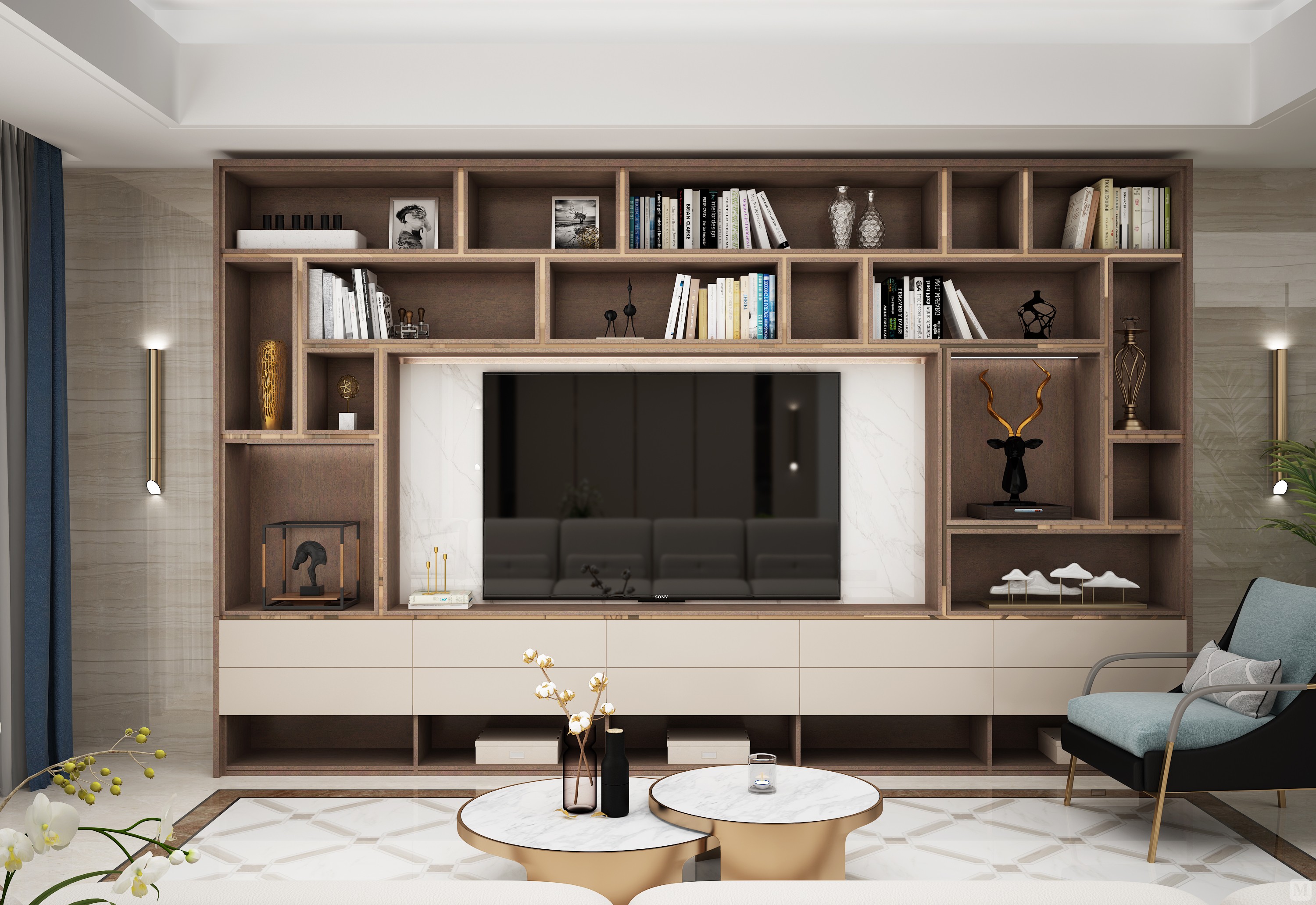 5万124㎡简约三房装修滨江丽景