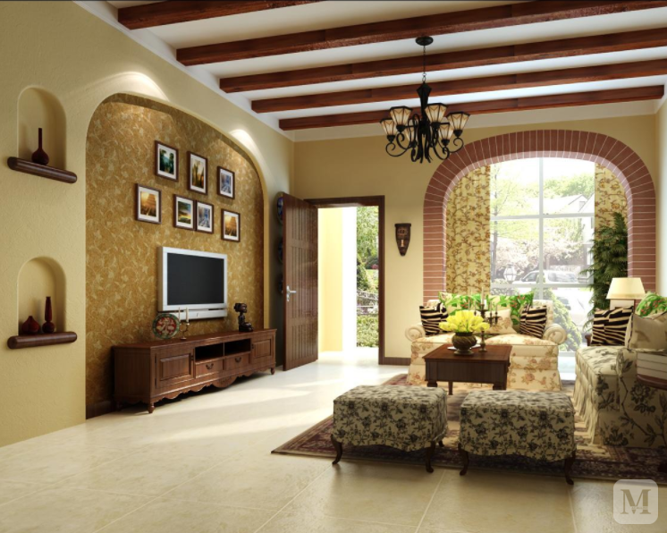 农村联排别墅效果图欣赏 借助自然让你的装修更美观