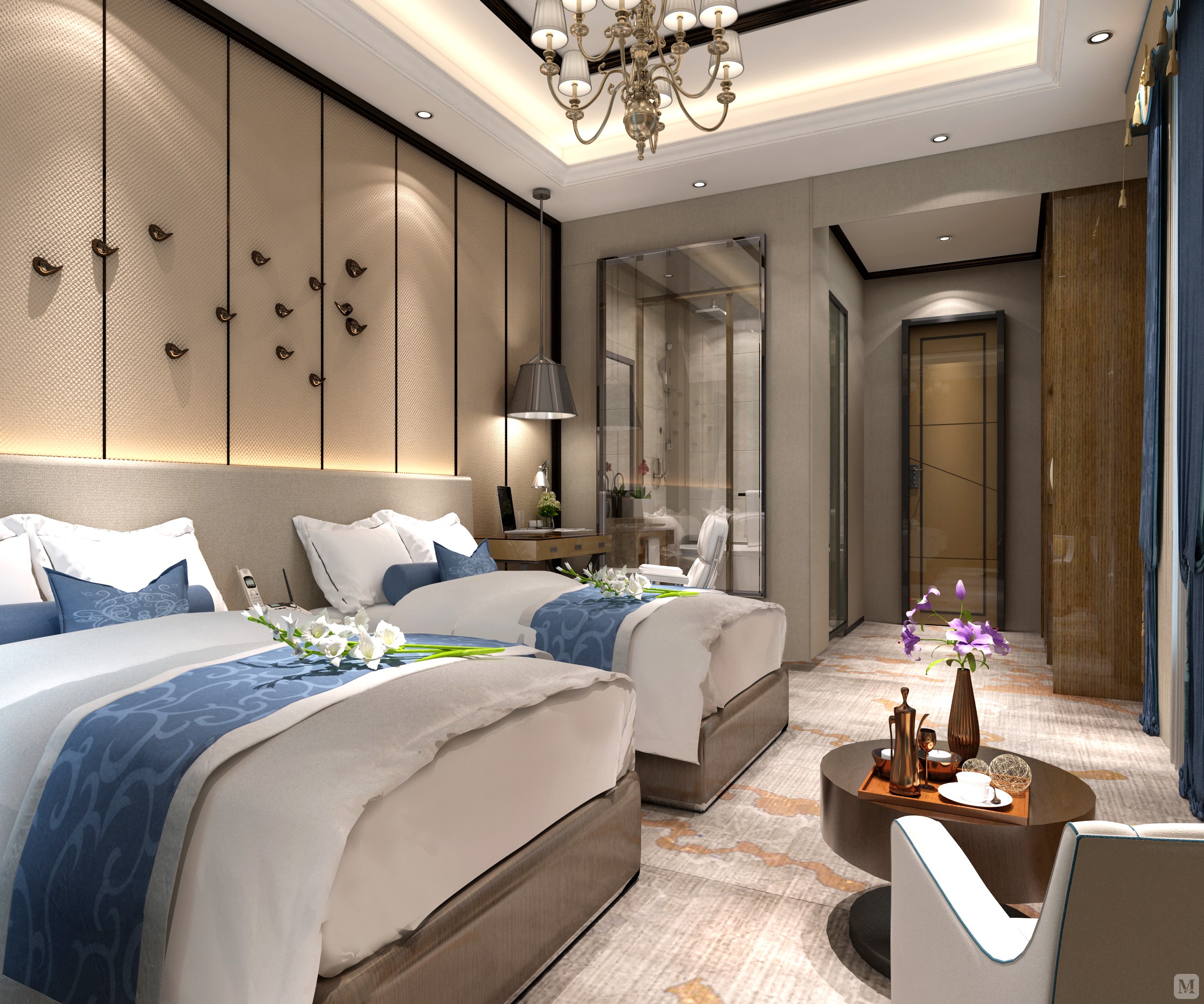 8万400㎡简欧复式装修宾馆-红星美凯龙家装效果图