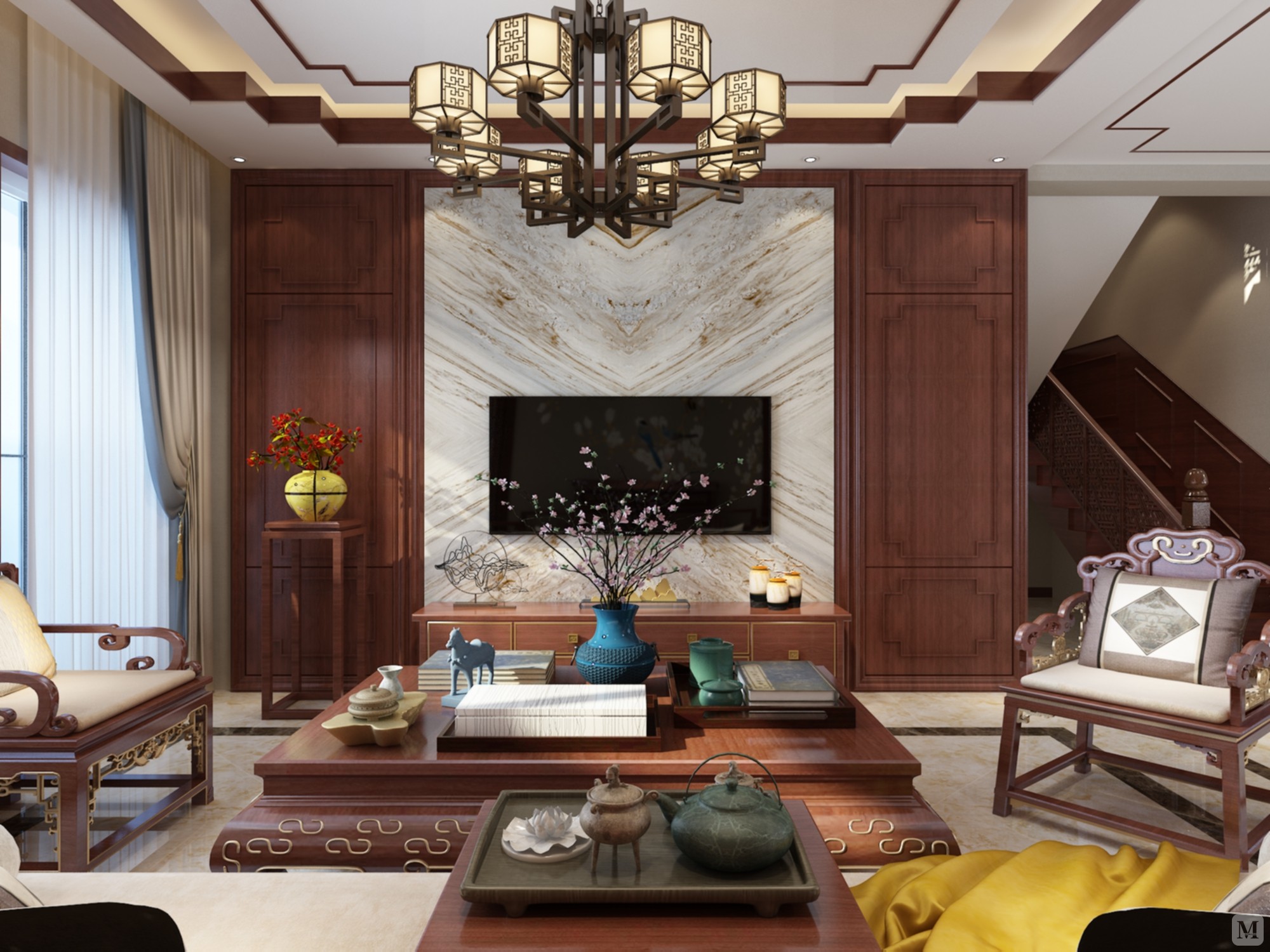 中国风并非完全意义上的复古明清,而是通过中式风格的特征,表达对清雅