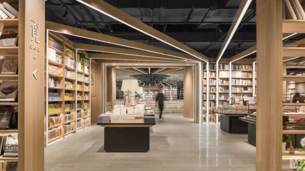 0万380㎡简约装修书店