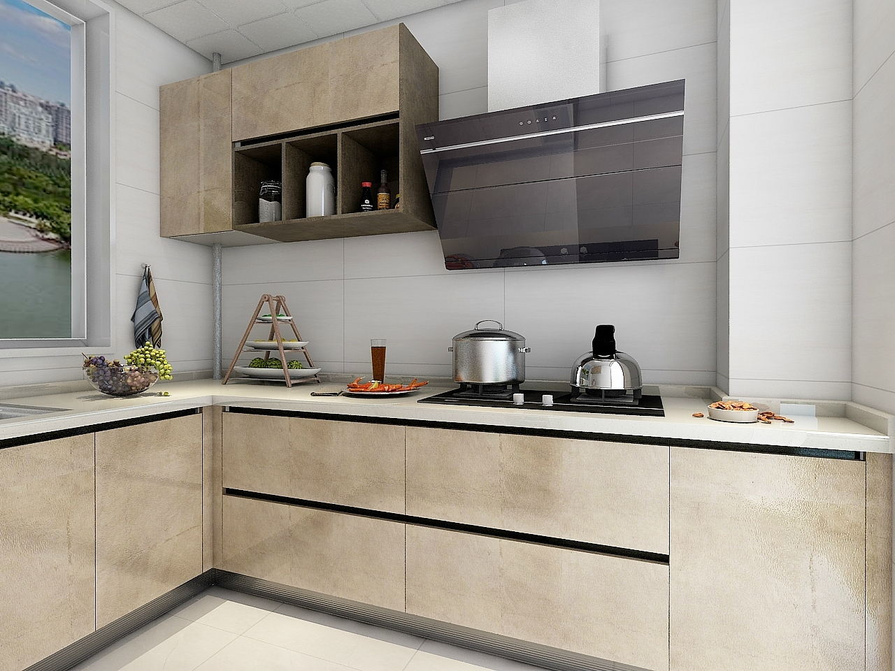 欧派 欧派橱柜 uv超晶板系列 pwmr0014