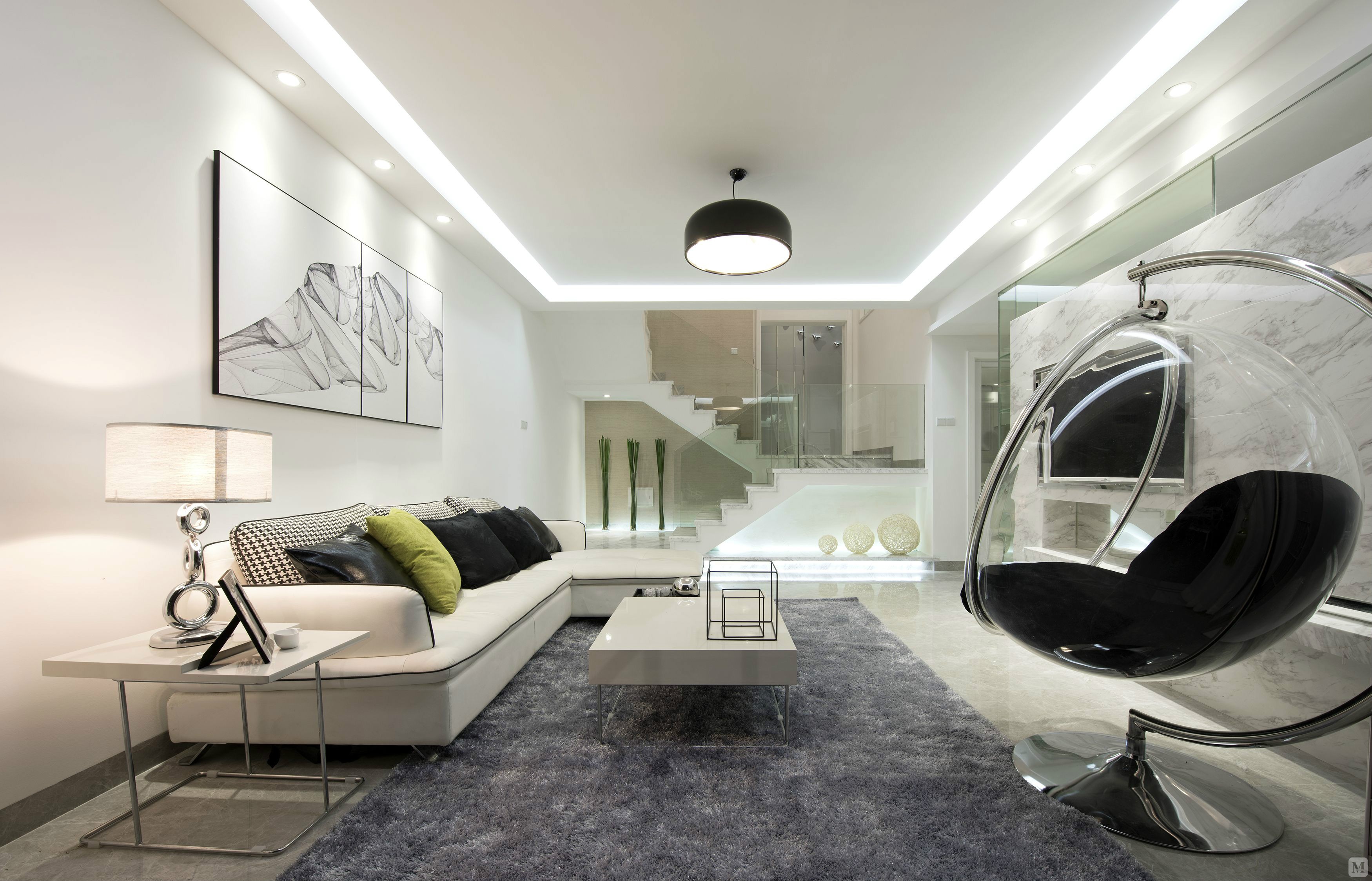 9万220㎡简约复式装修简约清新复式